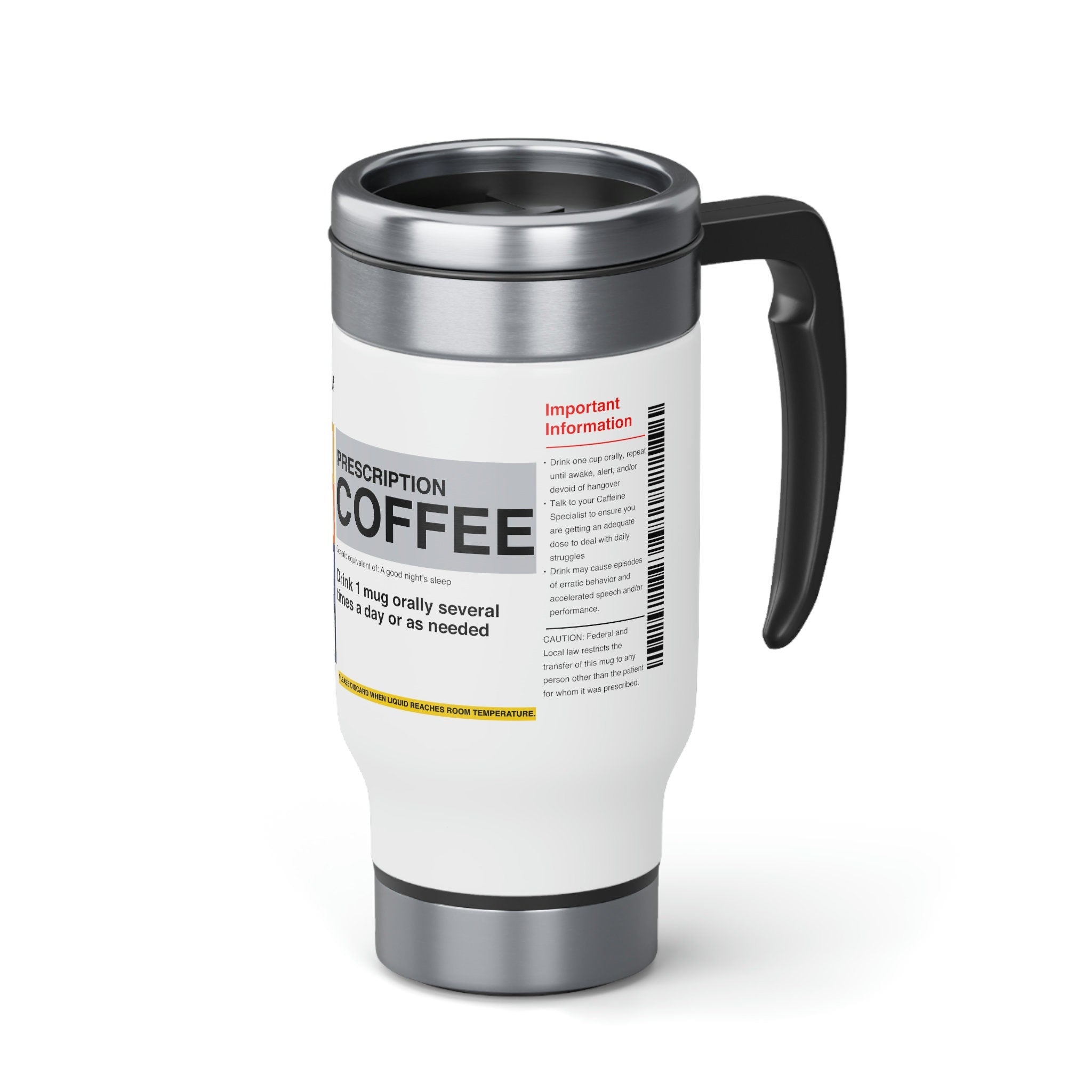 Prescription Coffee Travel Mug – Doctor, Nurse & Pharmacist Gift