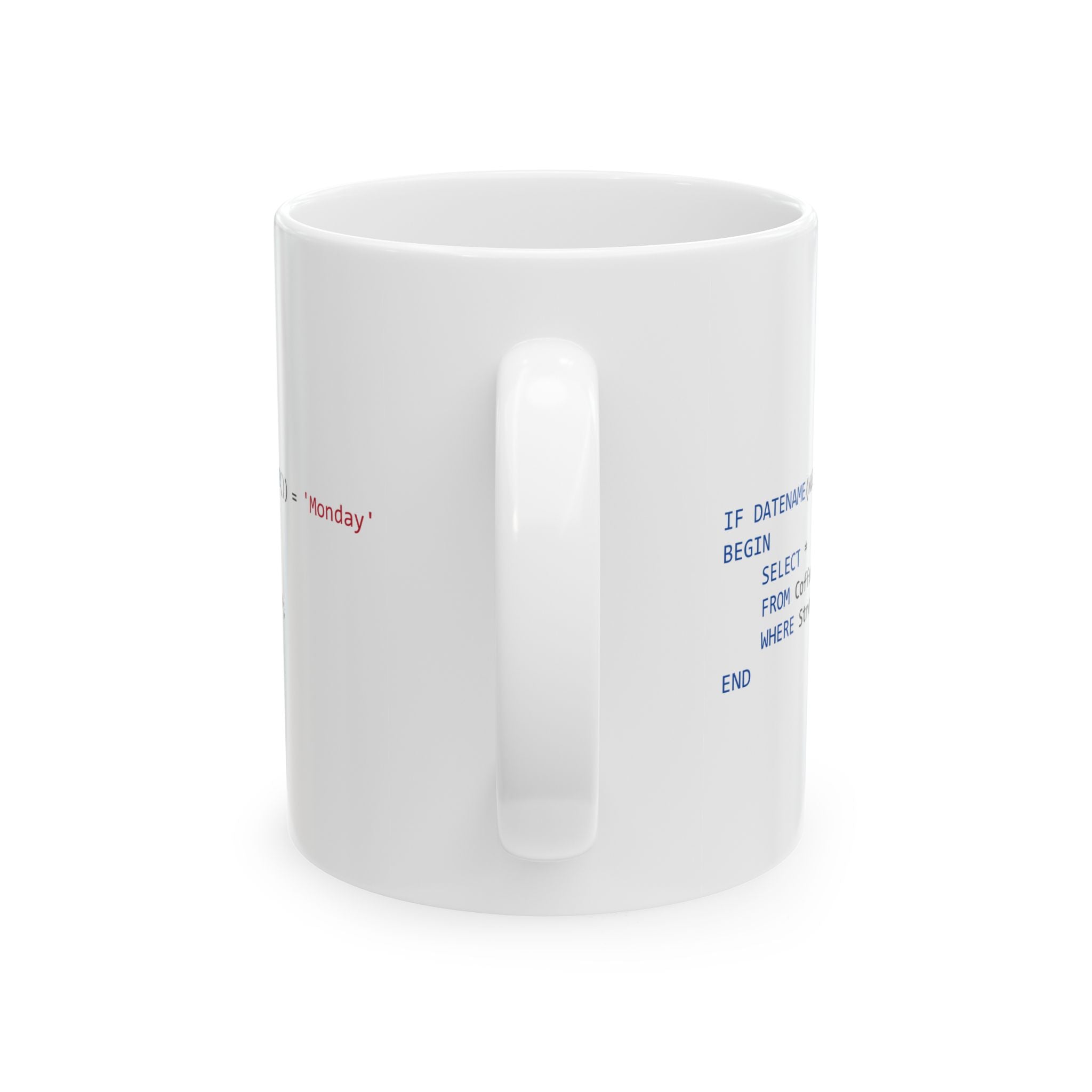 SQL Code Snippets Mug | Programmer Coffee Cup (11oz, 15oz)