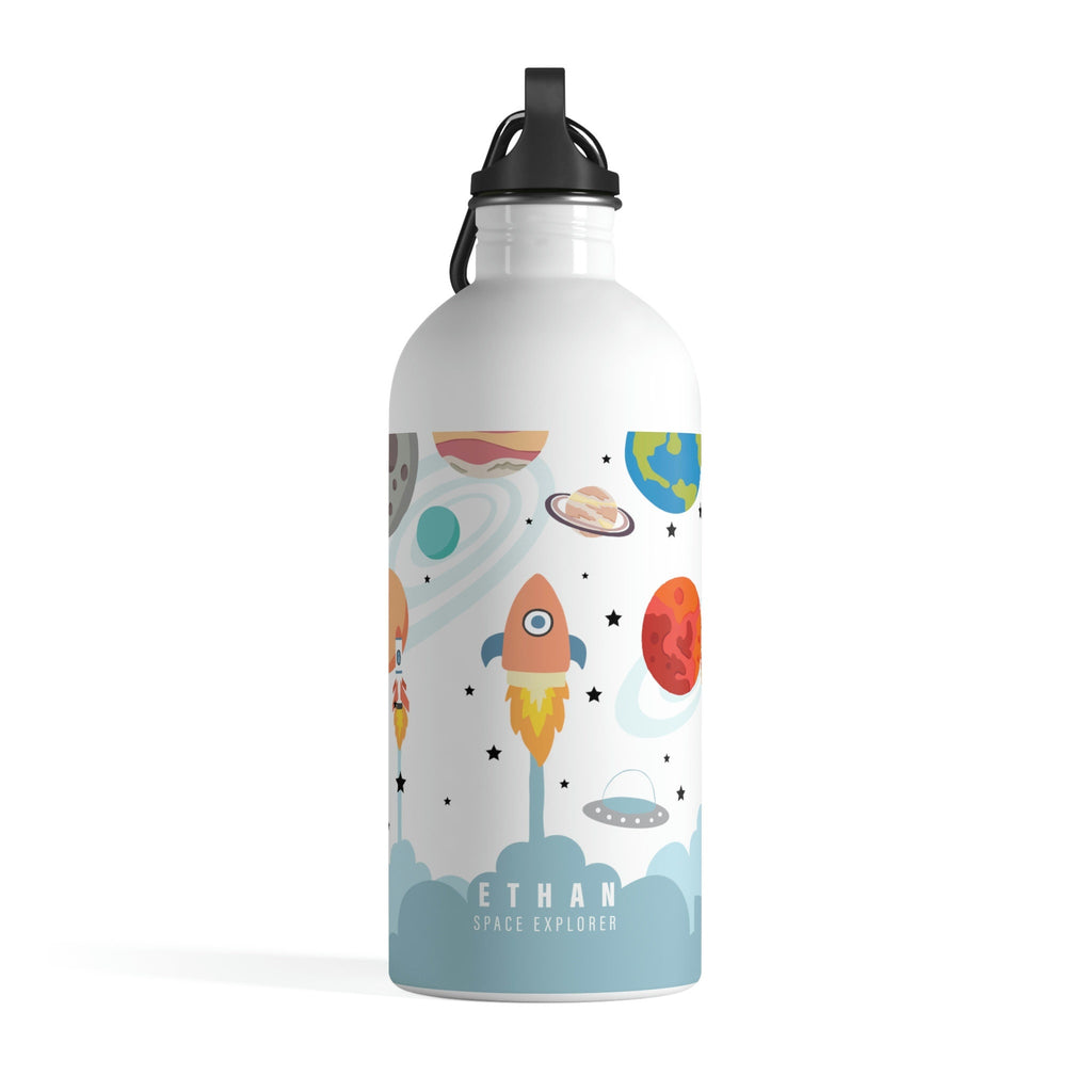 Kid's Personalized Space-Themed Stainless Steel Water Bottle