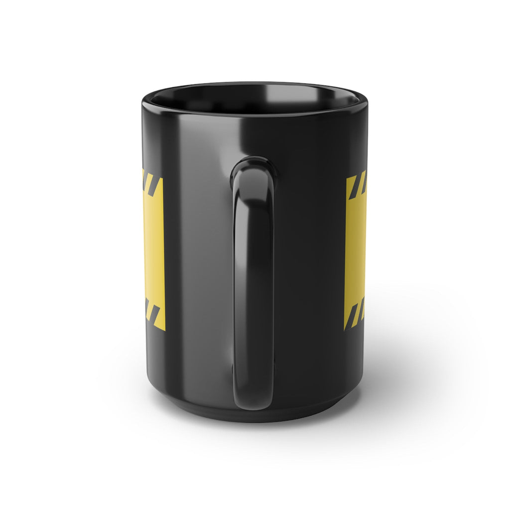 Days Without Junk Food Funny Black Ceramic Mug – Humor Gift for Men & Women