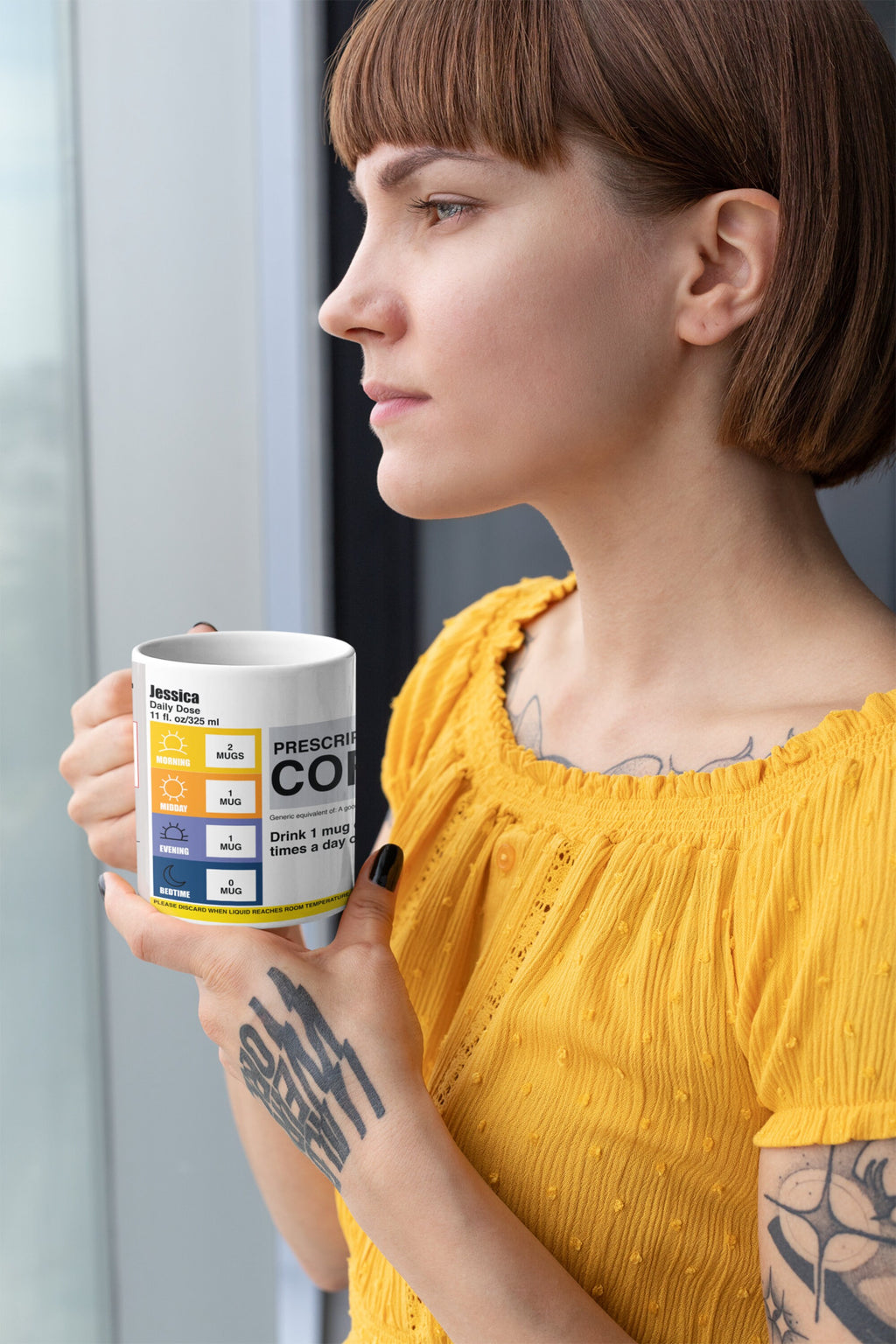 Custom Prescription Label Coffee Mug – Personalized Pharmacist, Nurse, Doctor, Healthcare Gift
