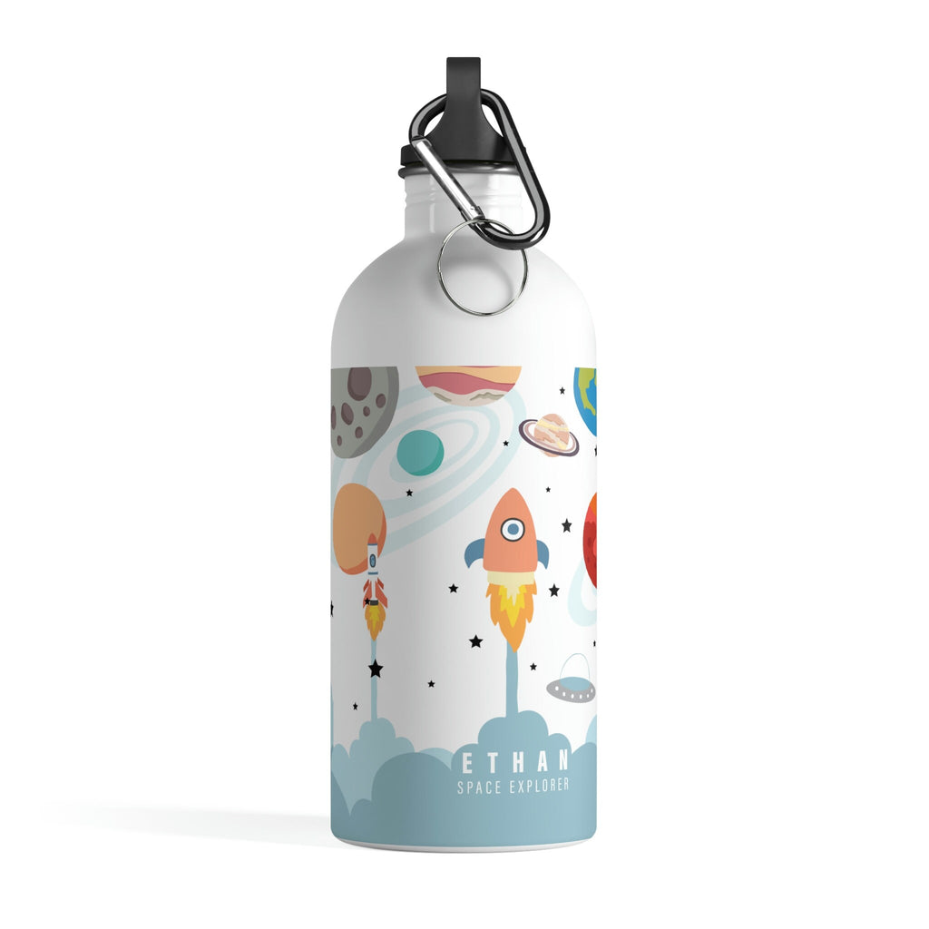 Kid's Personalized Space-Themed Stainless Steel Water Bottle